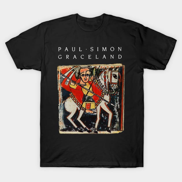 Folk Ballad Chronicles Simon's Iconic Music Scenes Apparel T-Shirt by Super Face